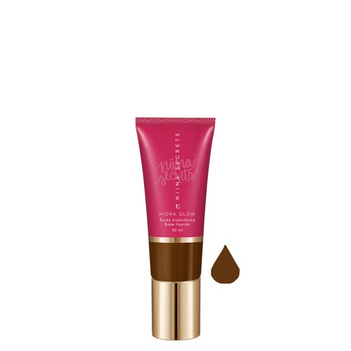 Base Líquida Eudora Niina Secrets Hidra Glow Natural 95 30ml 95 Base Líquida Eudora Niina Secrets Hidra Glow Natural 95 30ml 95