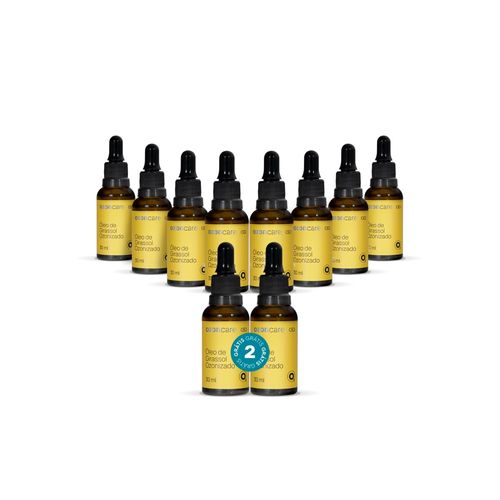 Kit Óleo de Girassol Ozonizado - 30mL - Pague 8 Leve 10 Kit Óleo de Girassol Ozonizado - 30mL - Pague 8 Leve 10