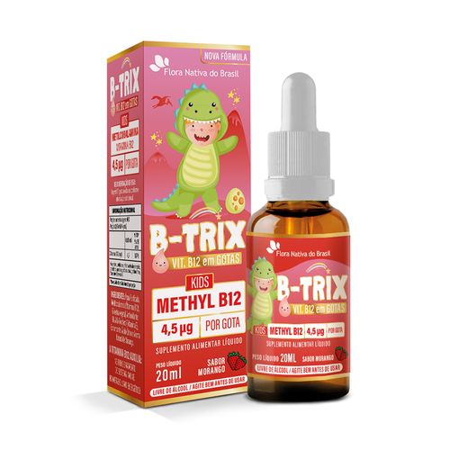 B-trix Vitamina B12 Kids Em Gotas 20ml - Flora Nativa B-trix Vitamina B12 Kids Em Gotas 20ml - Flora Nativa
