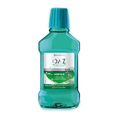 Enxaguante Bucal OAZ Fresh Hortelã Com 250ml Eurofarma
