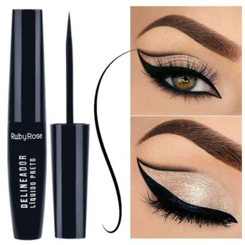 Delineador Líquido Preto Hb8406 Ruby Rose Delineador Líquido Preto Hb8406 Ruby Rose
