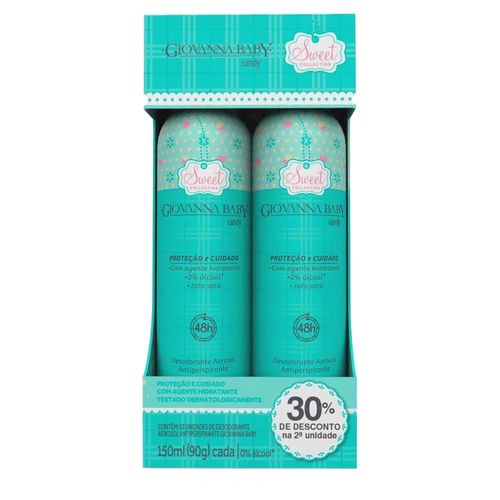 Desodorante Giovanna Baby Aero Candy C/2 Unidades Desodorante Giovanna Baby Aero Candy C/2 Unidades