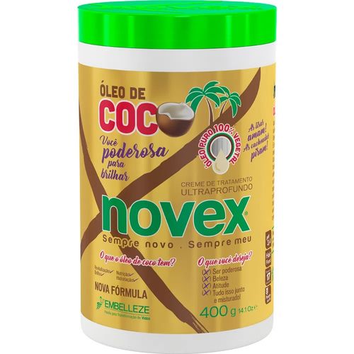 Creme de Tratamemto Novex Óleo de Coco 400g