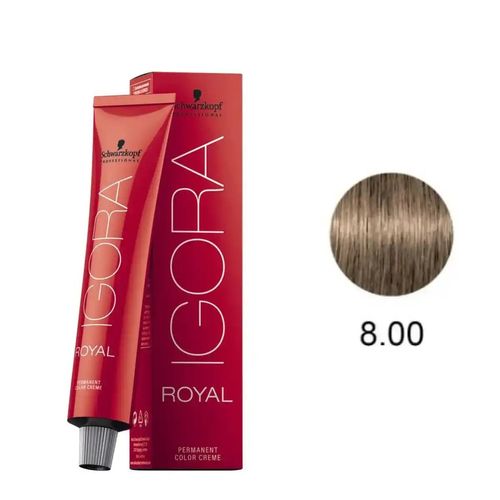 Coloração Igora Royal 8.0 Louro Claro Natural 60ml Schwarzkopf