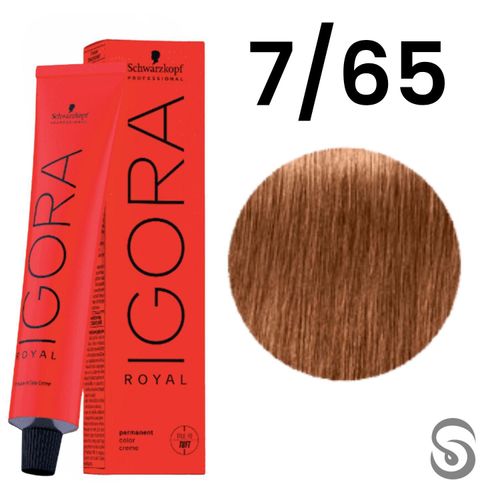 Coloração Schwarzkopf Igora Royal 60ml Cor:7-65 Louro Médio Marrom Dourado Coloração Schwarzkopf Igora Royal 60ml Cor:7-65 Louro Médio Marrom Dourado