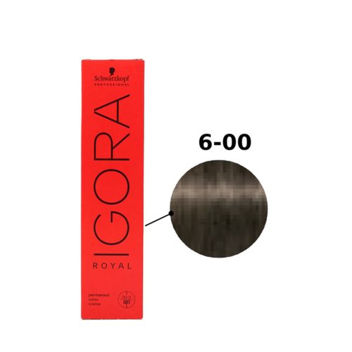 Coloração Schwarzkopf Igora Royal 60ml Cor:6-0 Louro Escuro Natural Extra