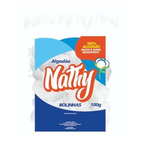 Algodão Hidrofilo Nathy Bola 100g Algodão Hidrofilo Nathy Bola 100g