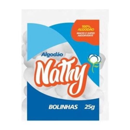 Algodão Hidrofilo Nathy Bola 25g Algodão Hidrofilo Nathy Bola 25g