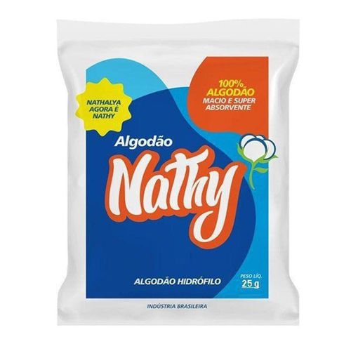 Algodão Hidrofilo Nathalya 25g Algodão Hidrofilo Nathalya 25g