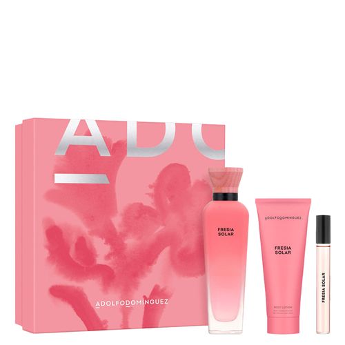 Kit Perfume Adolfo Dominguez Água Fresca Fresia Solar Feminino Eau de Parfum 120ml + Creme Corporal 75ml + Miniatura 10ml Kit Kit Perfume Adolfo Dominguez Água Fresca Fresia Solar Feminino Eau de Parfum 120ml + Creme Corporal 75ml + Miniatura 10ml Kit