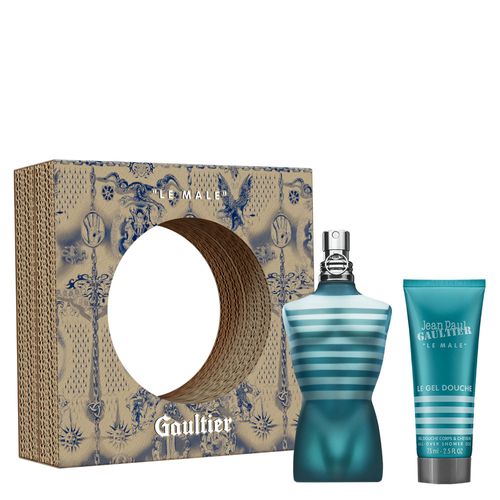 Kit Perfume Jean Paul Gaultier Le Male Masculino - Eau de Toilette 125ml + Gel de Banho 75ml Coffret