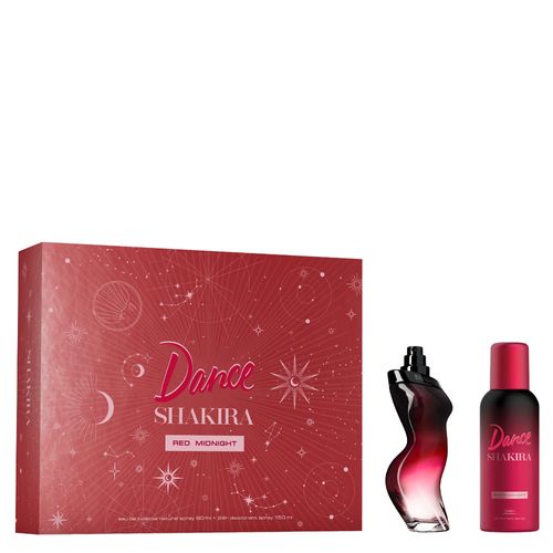 Kit Perfume Shakira Dance Red Midnight Feminino - Eau de Toilette 80ml + Desodorante 150ml Coffret Kit Perfume Shakira Dance Red Midnight Feminino - Eau de Toilette 80ml + Desodorante 150ml Coffret