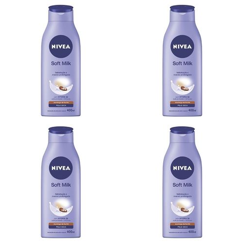 Kit c/4 Unidades de Hidratante Desodorante Soft Milk 400ml
