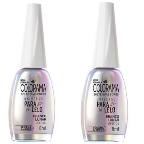 Kit c/2 Unidades de Esmalte Colorama Universo ParaLelo Branco Lunar