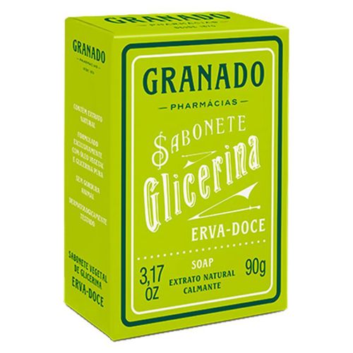 Kit c/4 Sabonete de Glicerina Erva-Doce Granado 90g Kit c/4 Sabonete de Glicerina Erva-Doce Granado 90g