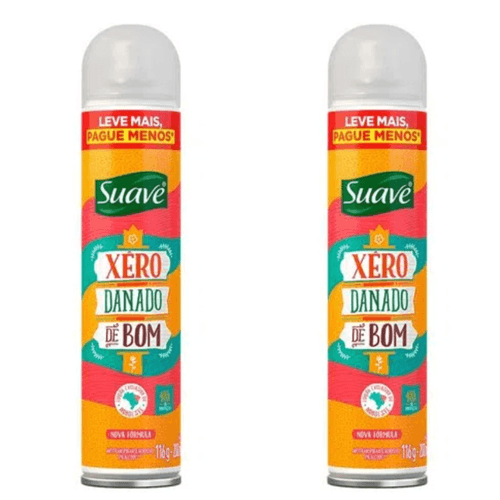 Kit c/2 Unidades de Desodorante Suave Aero Xero Dan Bom 200ml