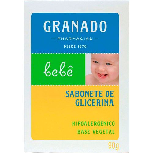 Kit c/4 Sabonete de Glicerina em Barra Granado Bebê Tradicional com 90g