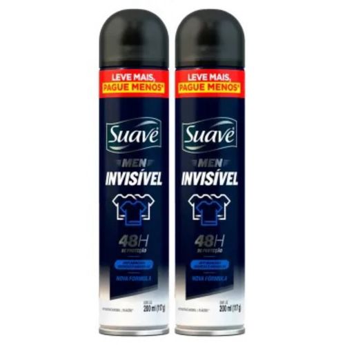 Kit c/2 Unidades de Desodorante Suave Aero Men Invisivel 200ml Kit c/2 Unidades de Desodorante Suave Aero Men Invisivel 200ml