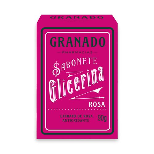 Kit c/4 Sabonete Barra Granado Glicerina Rosa 90g