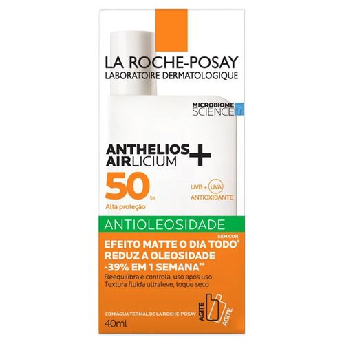 Protetor Solar Facial La Roche-Posay Anthelios Airlicium Anti Oleosidade Cor 2.0 FPS50 40g Protetor Solar Facial La Roche-Posay Anthelios Airlicium Anti Oleosidade Cor 2.0 FPS50 40g