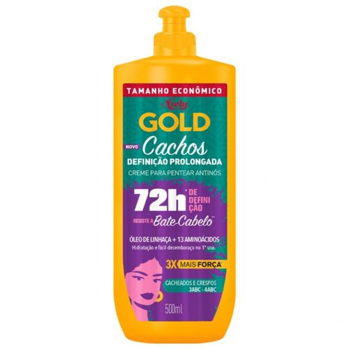 Niely Creme de Pentear Gold Cachos Definição Prolongada 500ml