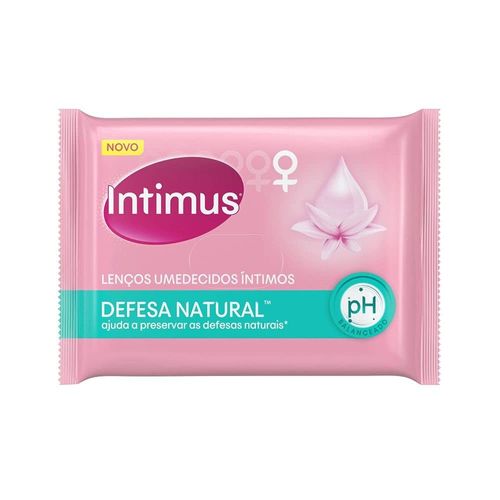 Lenço Umedecido Intimus Defesa Natural 16 Unidades
