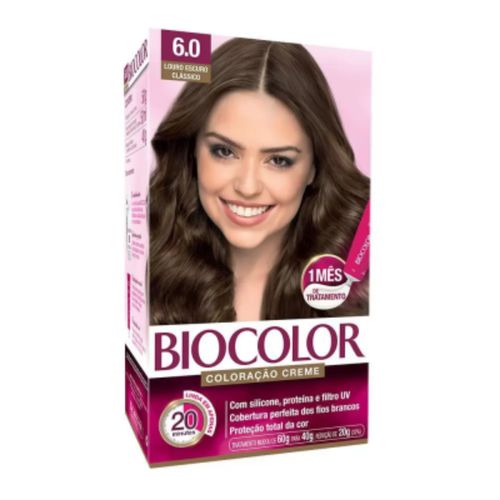 Tinta de Cabelo Biocolor Mini Cor: 6.0 Louro Escuro Clássico Tinta de Cabelo Biocolor Mini Cor: 6.0 Louro Escuro Clássico