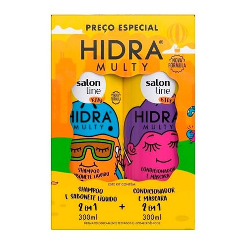 Kit Shampoo + Condicionador Hidra Multy Kids Salon Line 300ml