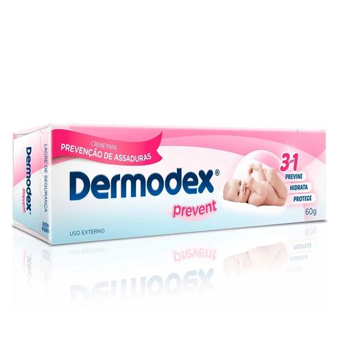 Kit com 2 Unidades de Dermodex Prevent 60g Creme Para Assaduras Kit com 2 Unidades de Dermodex Prevent 60g Creme Para Assaduras
