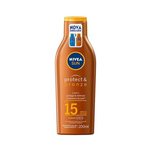 Nivea Sun Protetor Solar Protect & Bronze FPS15 200ml