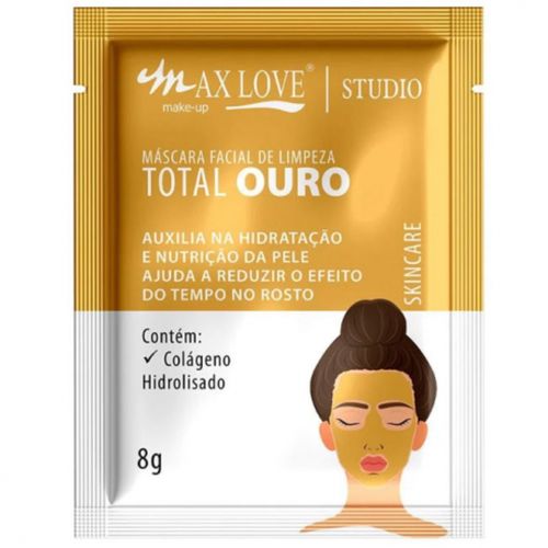 Máscara Facial Peel Off 8g Ouro Max Love Máscara Facial Peel Off 8g Ouro Max Love