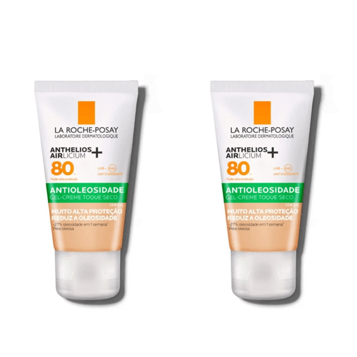Kit com 2 Unidades de Protetor Solar Facial La Roche Posay Anthelios Airlicium FPS80 Cor 3.0 40g
