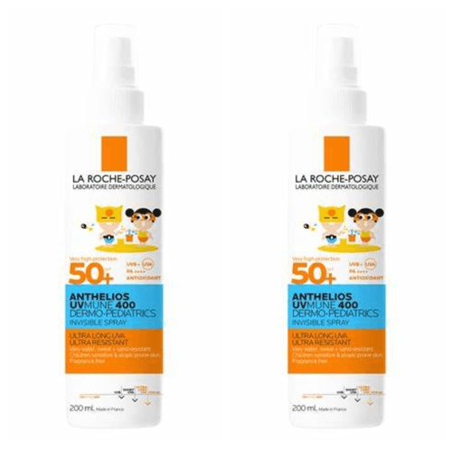 Kit com 2 Unidades de Protetor Solar La Roche Posay Anthelios Uvmune 400 FPS60 Dermo Pediatrics Spray Invisível 200ml Kit com 2 Unidades de Protetor Solar La Roche Posay Anthelios Uvmune 400 FPS60 Dermo Pediatrics Spray Invisível 200ml