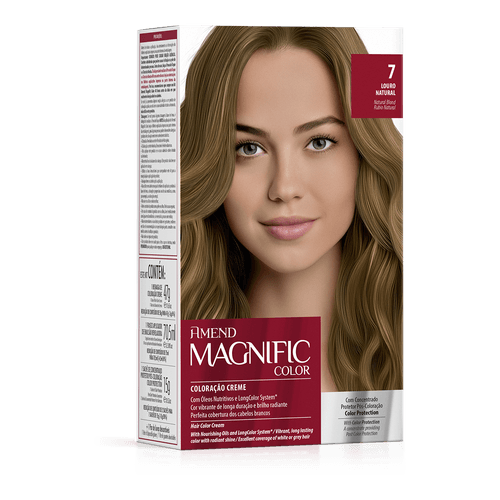 Kit Coloração Magnific Color Amend Cor: 7.0 Louro Natural