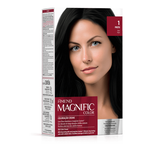 Kit Coloração Magnific Color Amend Cor: 1.0 Preto Kit Coloração Magnific Color Amend Cor: 1.0 Preto