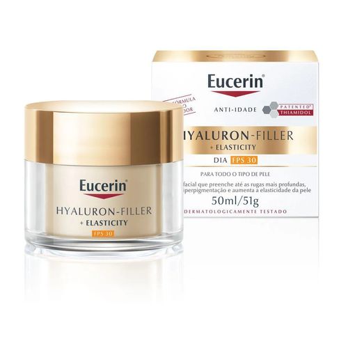 Creme Facial Eucerin Hy-fi Elasticity Dia FPS 30 Anti-idade Firmador 50ml Creme Facial Eucerin Hy-fi Elasticity Dia FPS 30 Anti-idade Firmador 50ml