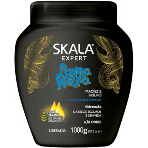 Creme de Tratamento Lama Negra 1Kg Skala Creme de Tratamento Lama Negra 1Kg Skala