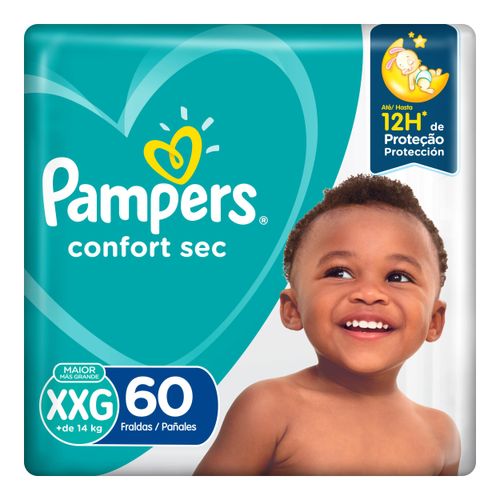 Fralda Pampers Confort Sec XXG 60 Unidades