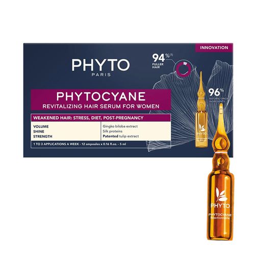 Phyto Paris Phytocyane Women - Tratamento Antiqueda Temporária 12x5ml NULO Phyto Paris Phytocyane Women - Tratamento Antiqueda Temporária 12x5ml NULO