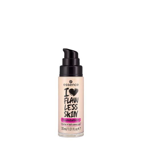 Base Líquida Essence I Love Flawless Skin Fps 20 Matte 10 Light Porcelain 30ml 10 Light Porcelain