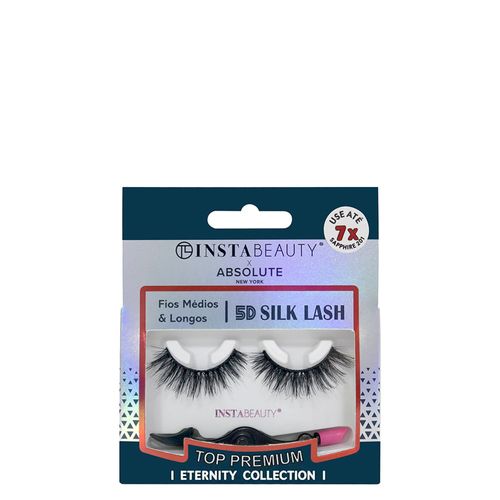Cílios Postiços Sintético Volumoso Absolute New York Eternity 5D Silk Lash Sapphire 201 Preto 1 Par 201 Preto Cílios Postiços Sintético Volumoso Absolute New York Eternity 5D Silk Lash Sapphire 201 Preto 1 Par 201 Preto