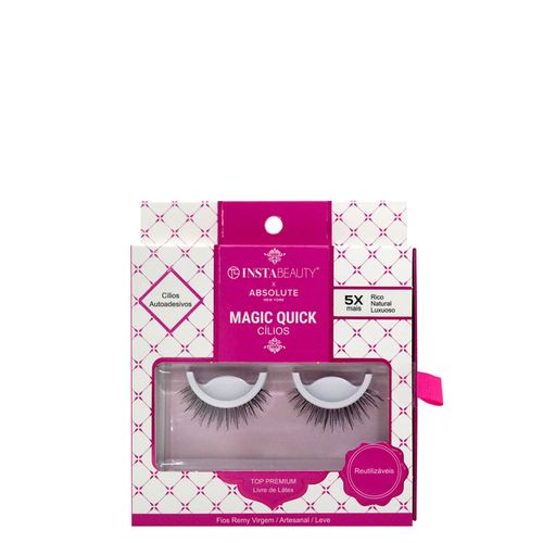 Cílios Postiços Longo Natural Absolute New York Magiquick 604 Preto 1 Par 604 Preto Cílios Postiços Longo Natural Absolute New York Magiquick 604 Preto 1 Par 604 Preto