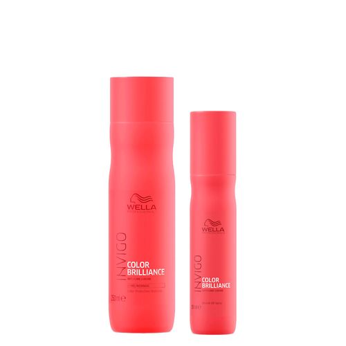 Kit Wella Professionals Invigo Color Brilliance - Shampoo 250ml + Leave-In Bb Milagroso 150ml Kit Kit Wella Professionals Invigo Color Brilliance - Shampoo 250ml + Leave-In Bb Milagroso 150ml Kit