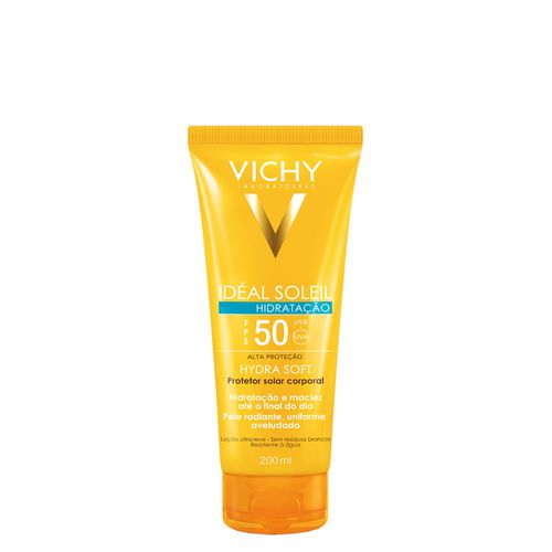 Protetor Solar Corporal Vichy Idéal Soleil Hydrasoft Fps 50 200ml FPS 50 Protetor Solar Corporal Vichy Idéal Soleil Hydrasoft Fps 50 200ml FPS 50