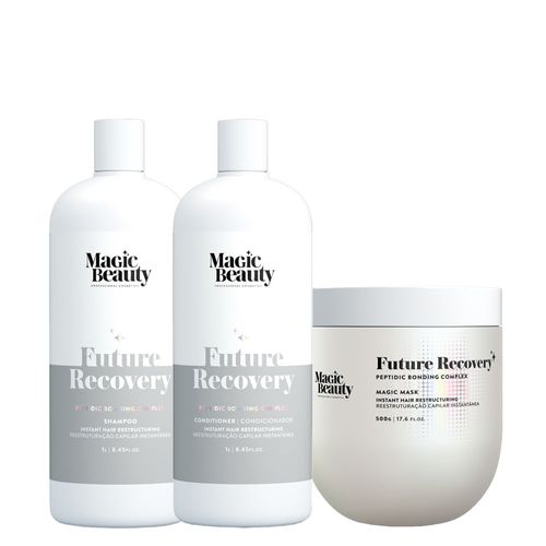 Kit Magic Beauty Future Recovery - Shampoo 1000ml + Condicionador 1000ml + Máscara 500g Kit Kit Magic Beauty Future Recovery - Shampoo 1000ml + Condicionador 1000ml + Máscara 500g Kit