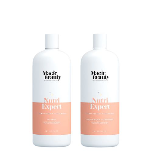 Kit Magic Beauty Nutri Expert Vitamin Nectar - Shampoo 1000ml + Condicionador 1000ml Kit