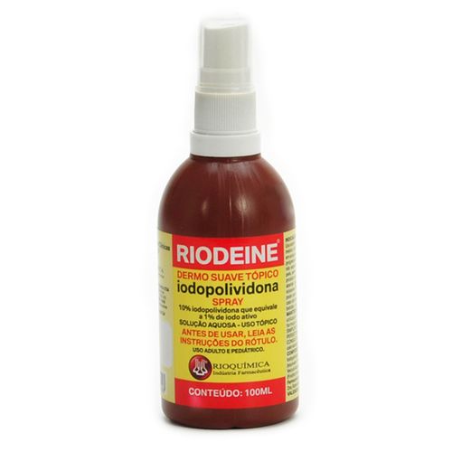 Riodeine Solução Tópica Spray Rioquímica 100ml Riodeine Solução Tópica Spray Rioquímica 100ml