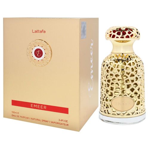 Lattafa Emeer Eau de Parfum Perfume Unisex 100ml Árabe 100ml Incolor Lattafa Emeer Eau de Parfum Perfume Unisex 100ml Árabe 100ml Incolor