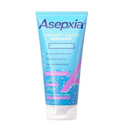 Asepxia Sabonete Líquido Esfoliante 100ml