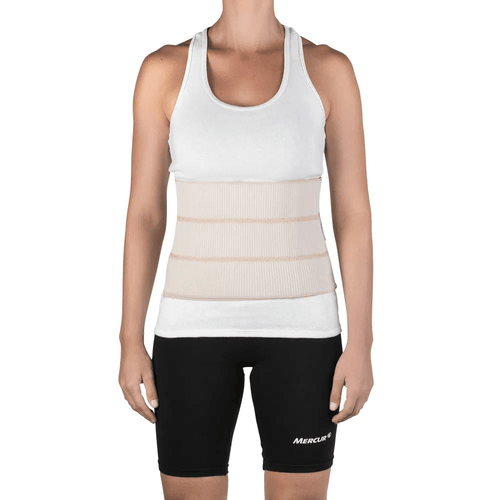 Faixa Abdominal Elástica Com Hastes Flexíveis Tamanho Ajustável